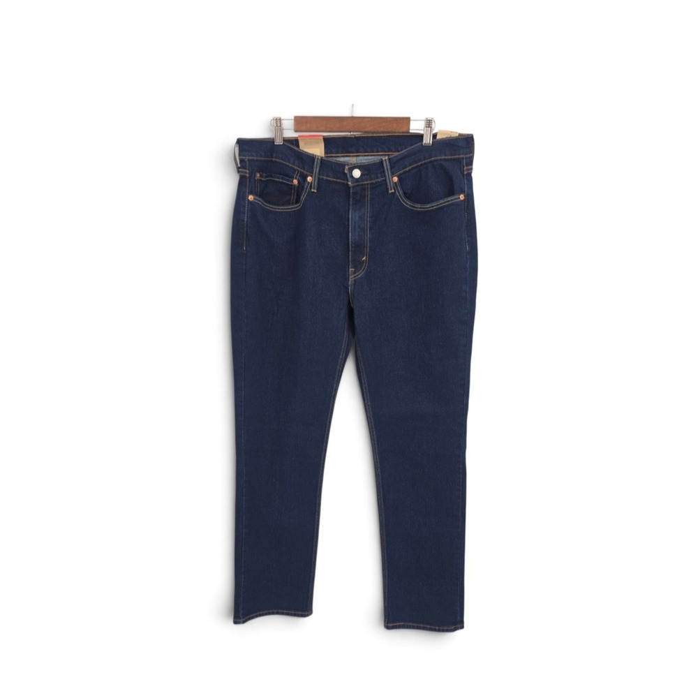 Levis 514 Straight Fit Jeans Mens 36x32 Dark Indigo Blue Stretch NWT NEW